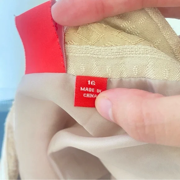 Oscar de la Renta women’s brown and beige a-line skirt size 16 boho fairy - Picture 4 of 9